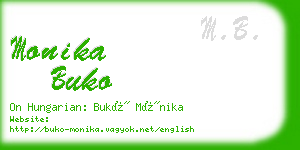 monika buko business card